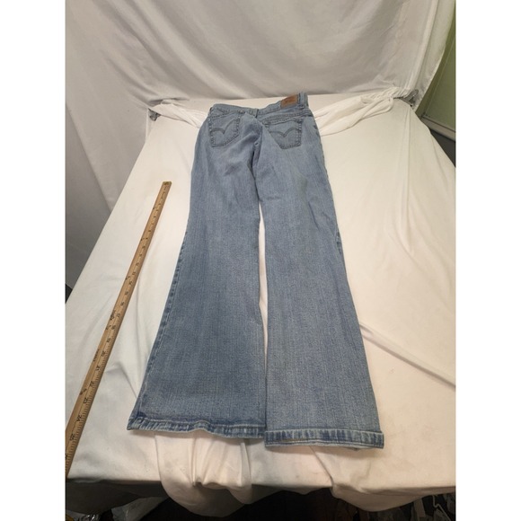 Levi's 550 Jeans Womens 10M Blue Relaxed Bootcut Stretch Y2K Light Wash Low Rise - Picture 7 of 8